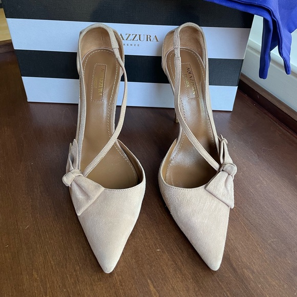Aquazzura Parisienne Pump 105 Powder Pink - Picture 2 of 4